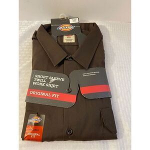 Dickies‎ 4x original fit short sleeves work shirt brown New